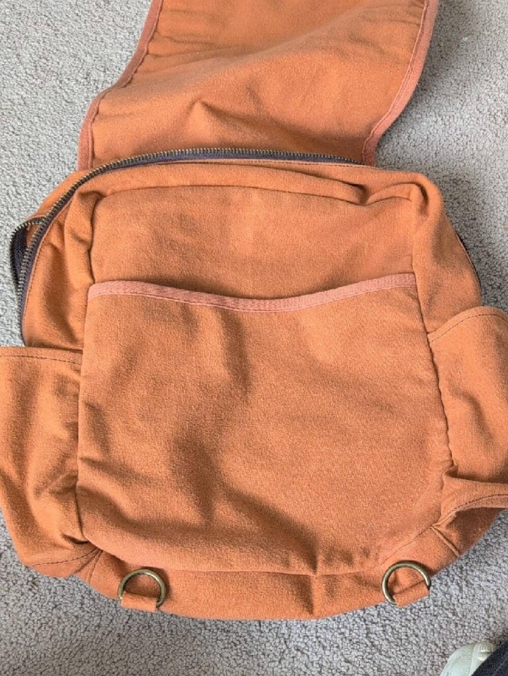 United By Blue Canvas Backpack - Rust Orange - Picture 6 of 8